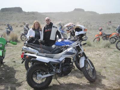 Brianna and Don getting ready for the poker run