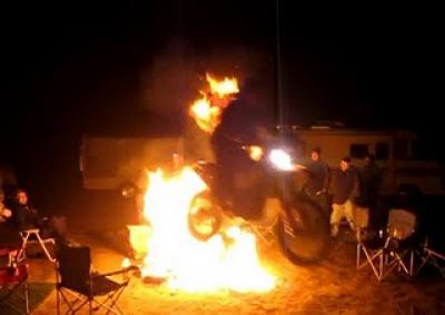 Fire jumping